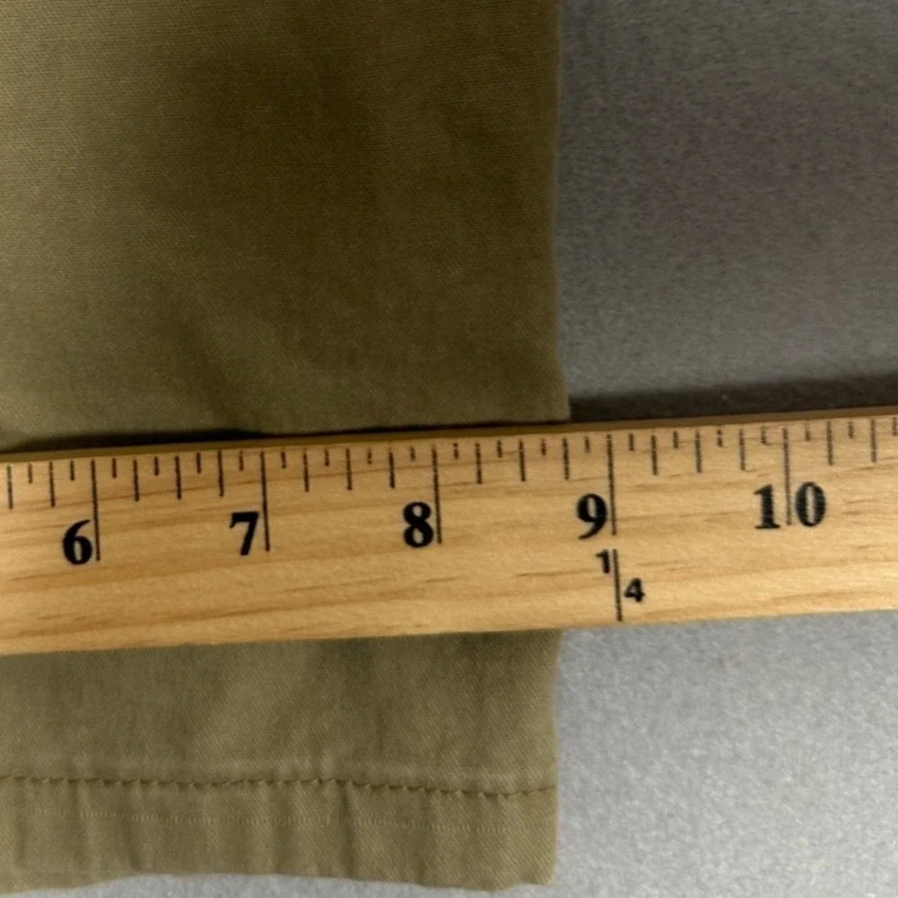 Wrangler Pants Mens 40X30 Tan Relaxed Fit Cargo Utility Stretch Flat Front Logo